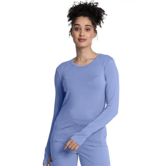 Allheart Luxe Supreme Knit Long Sleeve Underscrub Tee Shirt