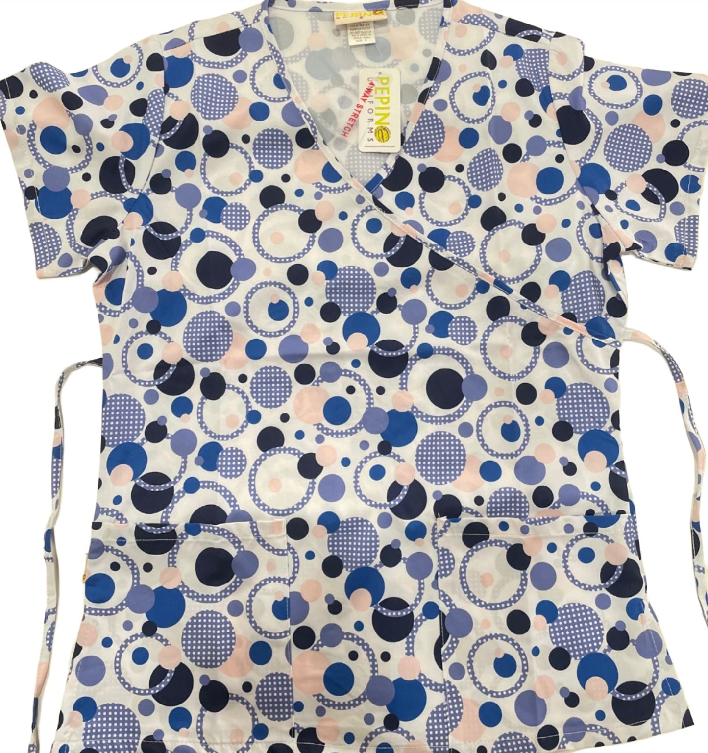 Haut cache-coeur à pois imprimés Pepino Uniforms