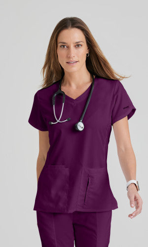 Blusa médica con cuello en V Cora de Grey's Anatomy
