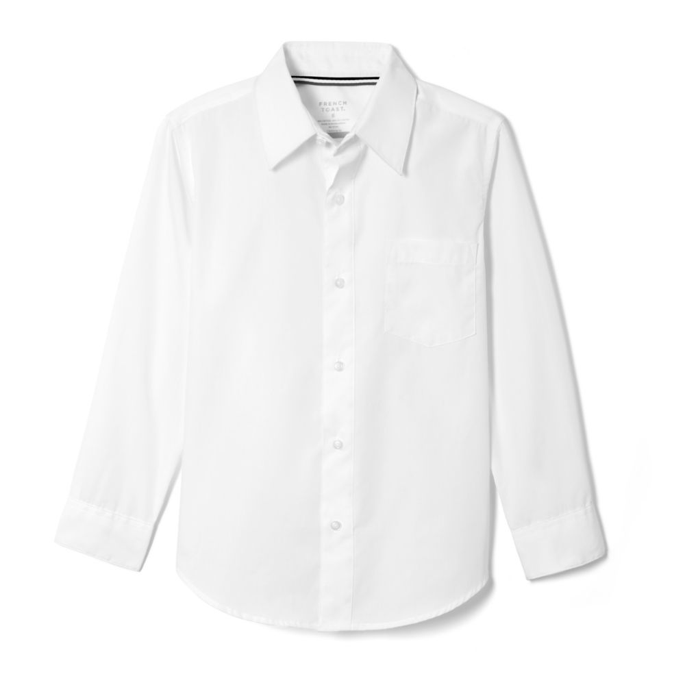Camisa de vestir de popelina de manga larga para hombre de French Toast