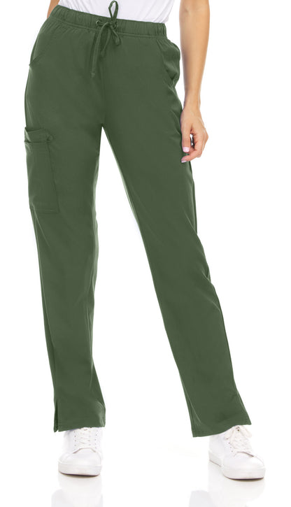 Medichic Joelle Elastic Drawstring Cargo Scrub Pants