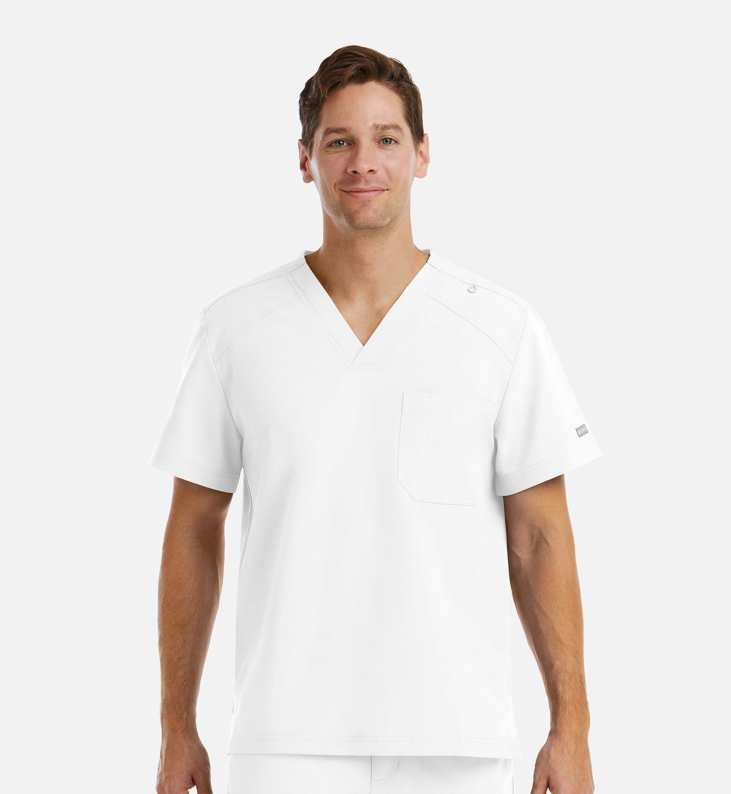 Maevn Momentum Mens V-Neck 1-Pocket Tuck In Scrub Top