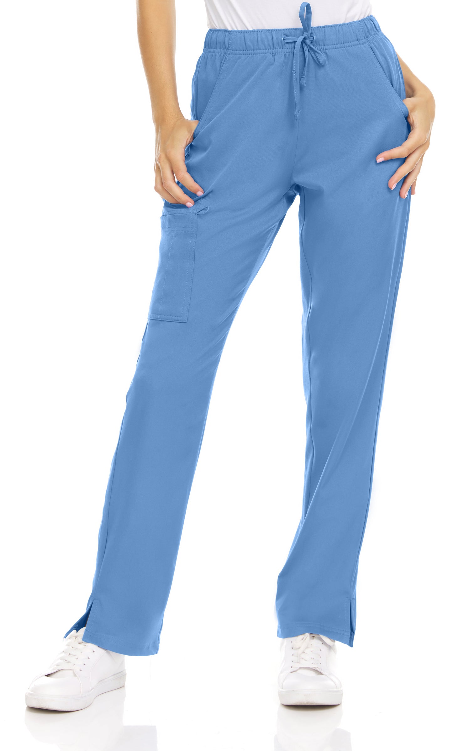 Medichic Joelle Elastic Drawstring Cargo Scrub Pants