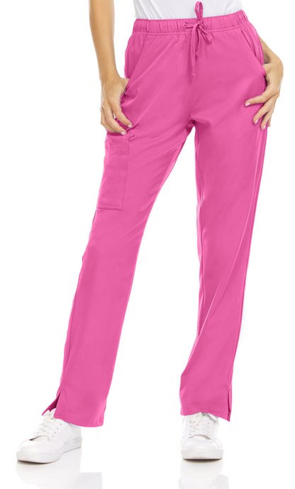 Medichic Joelle Elastic Drawstring Cargo Scrub Pants