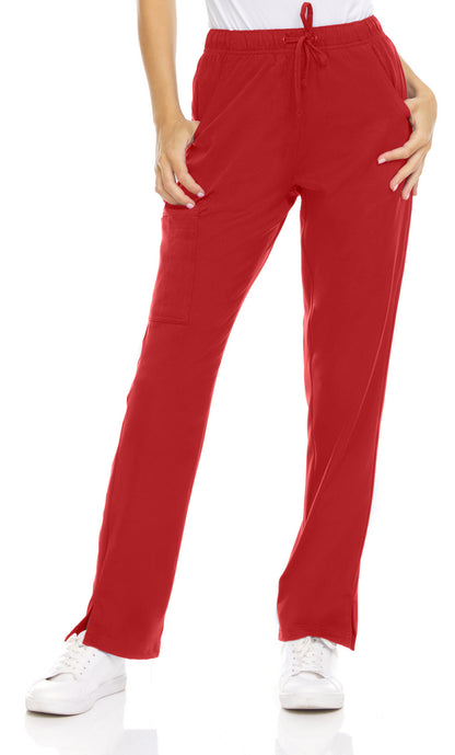 Medichic Joelle Elastic Drawstring Cargo Scrub Pants