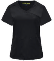 Pepino Uniforms Wrap Neck Side Pocket Scrub Top