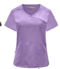 Pepino Uniforms Wrap Neck Side Pocket Scrub Top