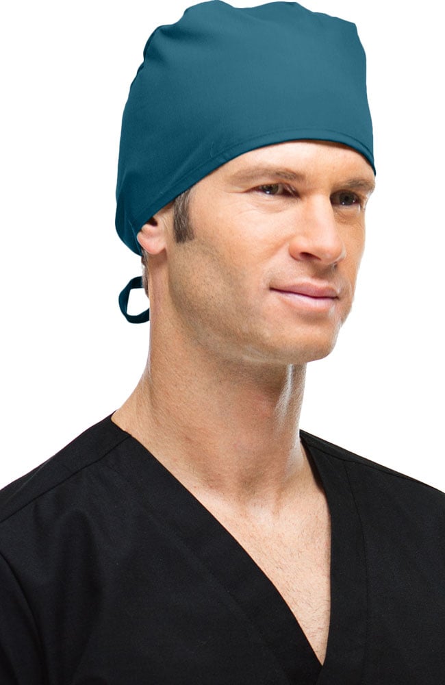 Gorro quirúrgico unisex genérico con lazo trasero y mascarilla de tela negra AllHeart Basics Elate