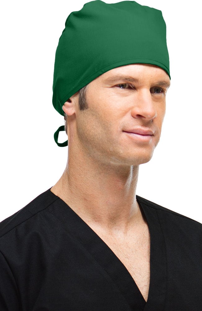 Gorro quirúrgico unisex genérico con lazo trasero y mascarilla de tela negra AllHeart Basics Elate