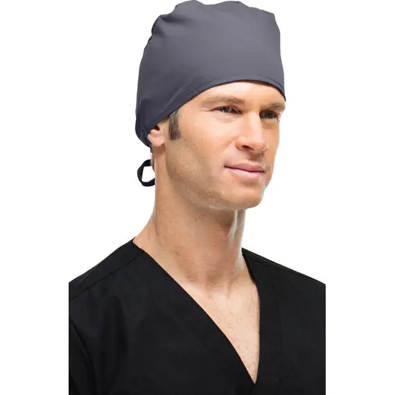 Gorro quirúrgico unisex genérico con lazo trasero y mascarilla de tela negra AllHeart Basics Elate