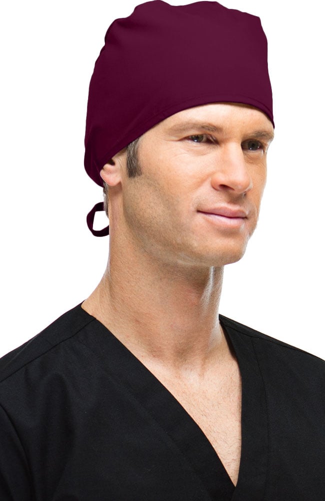 Gorro quirúrgico unisex genérico con lazo trasero y mascarilla de tela negra AllHeart Basics Elate