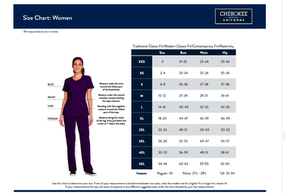 Cherokee LUXE Jr. Fit Low-Rise Drawstring Cargo Scrub Pants