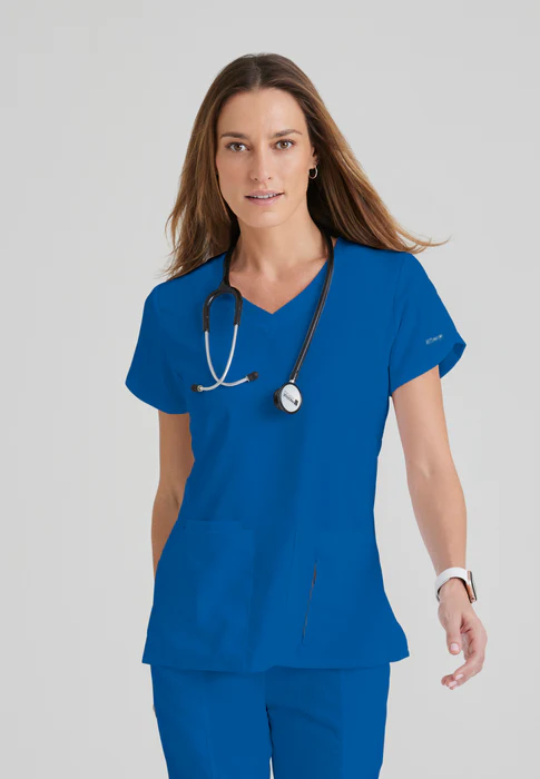 Blusa médica con cuello en V Cora de Grey's Anatomy