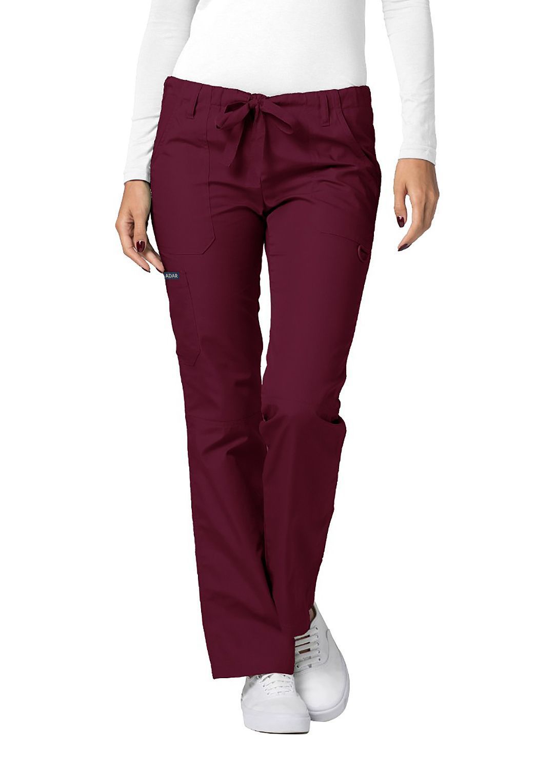 Pantalones médicos unisex pequeños con cordón y rodillas divididas Adar Universal