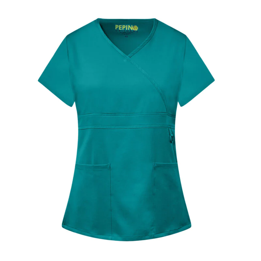Pepino Uniforms Mock Neck Scrub Top