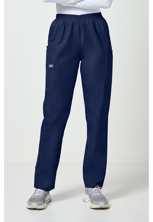 Cherokee Workwear Originals Pantalón cargo entallado con tiro natural y cierre sin cremallera