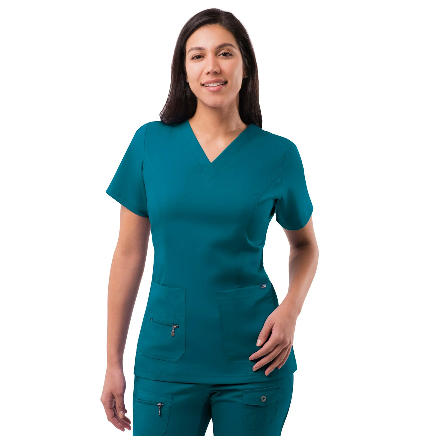 Blouse médicale Adar Pro à col en V surélevé