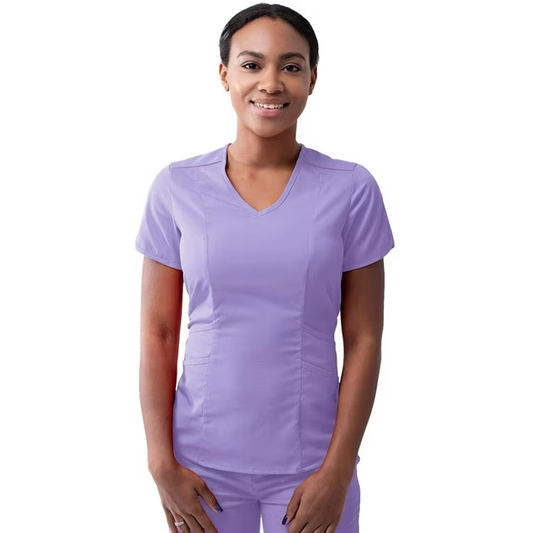 Adar Pro Modern V-Neck Scrub Top