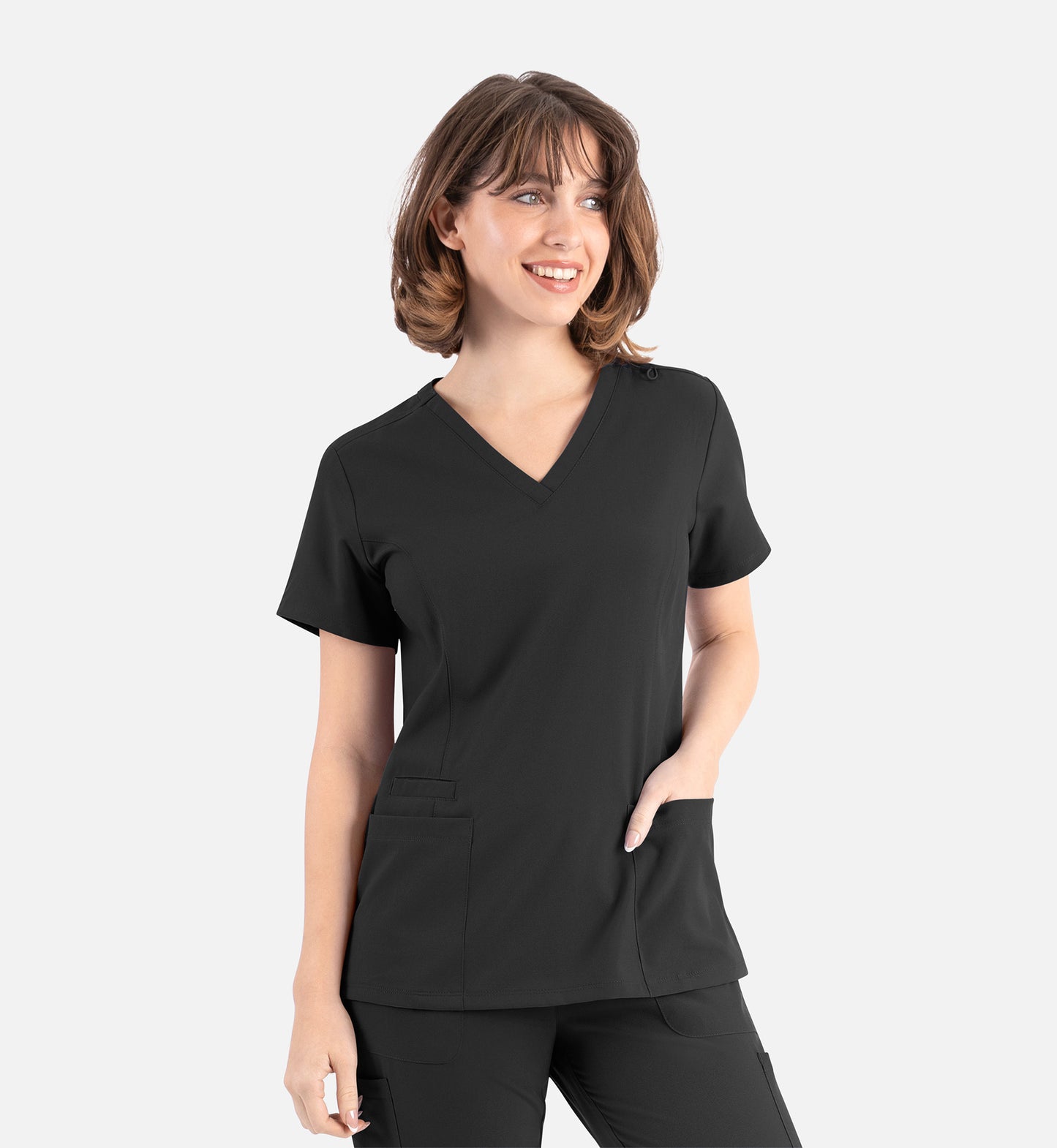 Maevn Momentum Double V-Neck Scrub Top