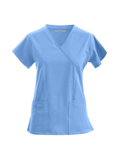 Pepino Uniforms Mock Neck Scrub Top