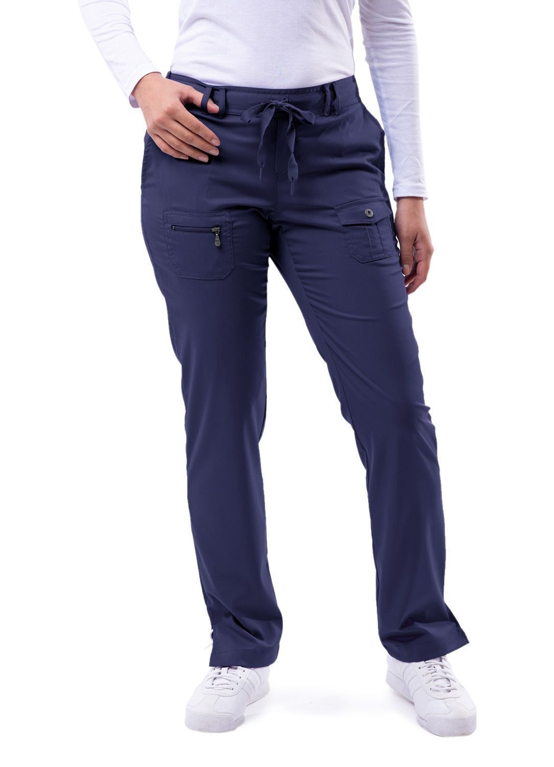 Adar Pro Slim Fit 6-Pocket Scrub Pants