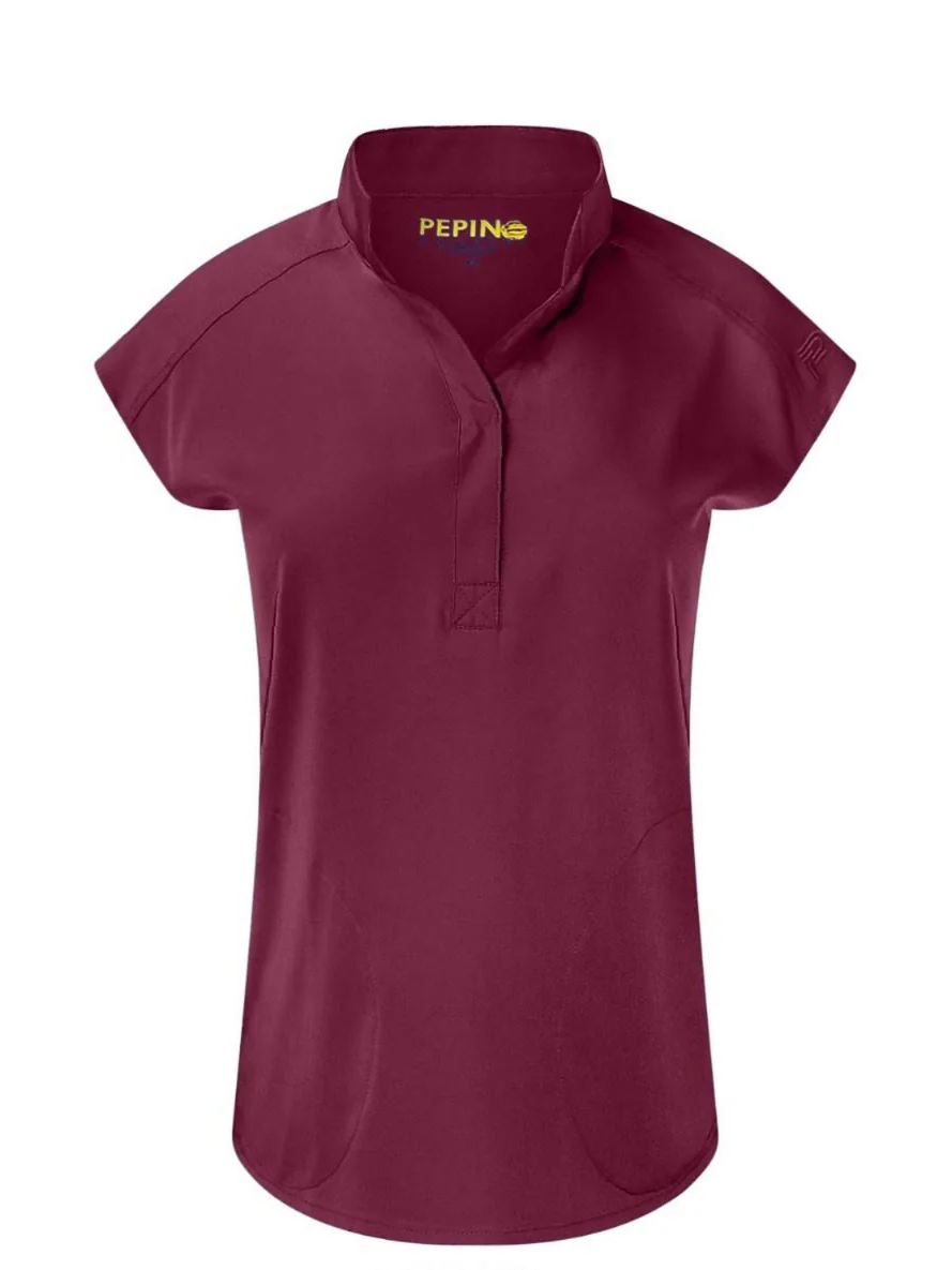 Pepino Uniforms Mandarin Collar Tuck In Top