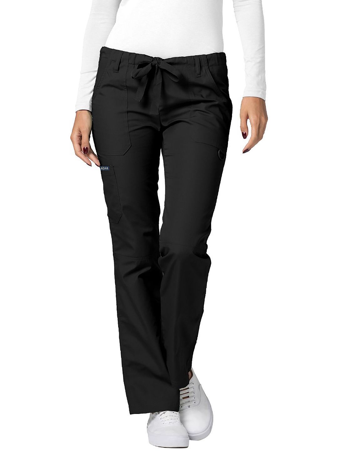 Pantalones médicos unisex pequeños con cordón y rodillas divididas Adar Universal
