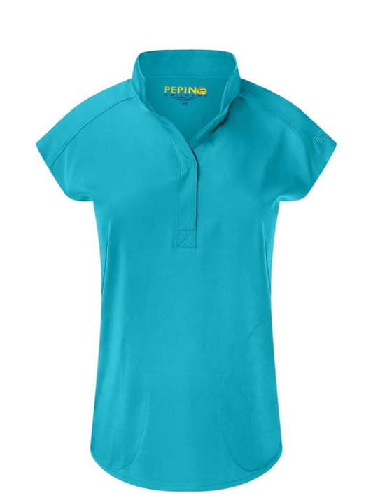 Pepino Uniforms Mandarin Collar Tuck In Top