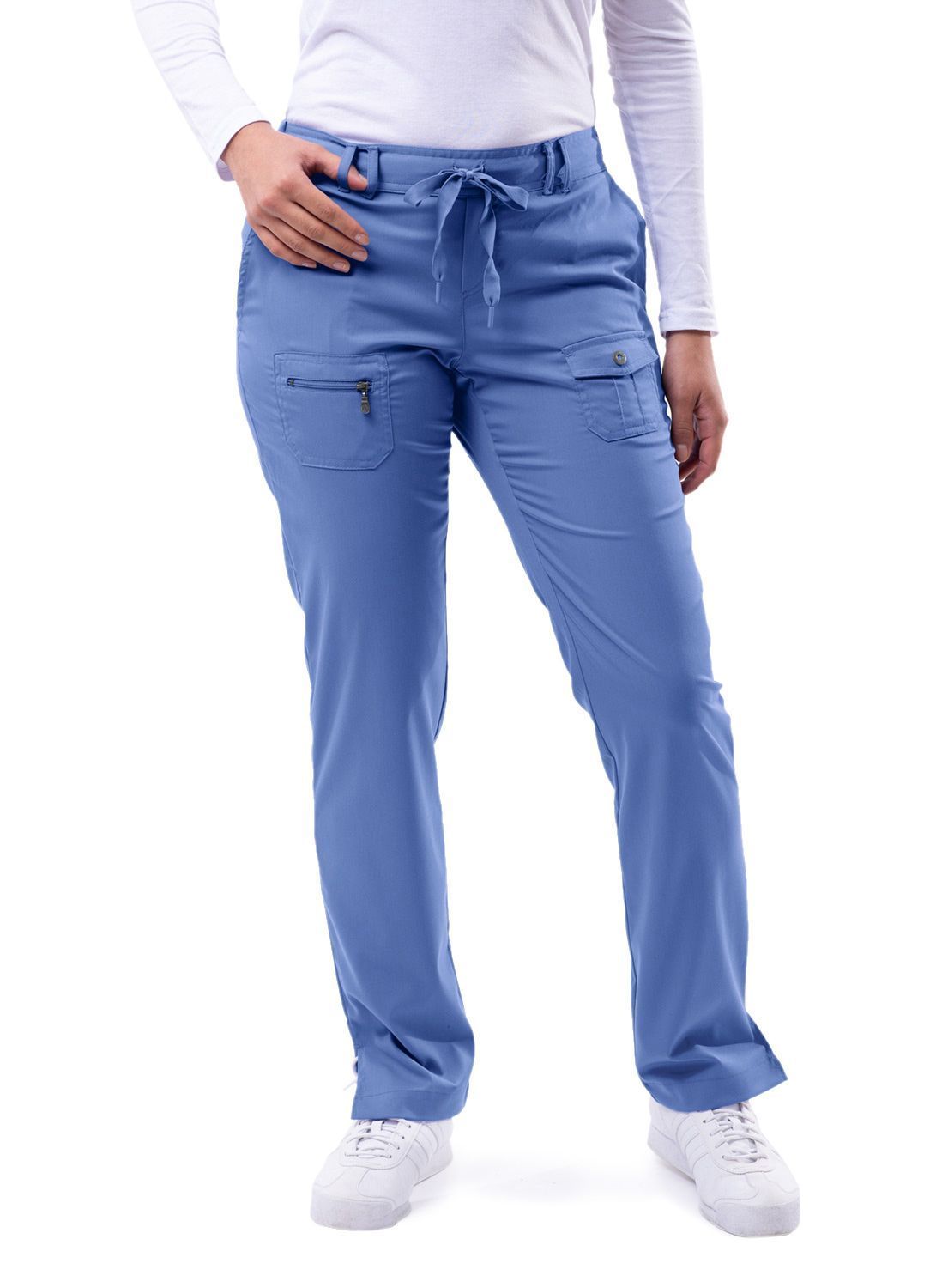 Adar Pro Tall Slim Fit 6-Pocket Scrub Pants