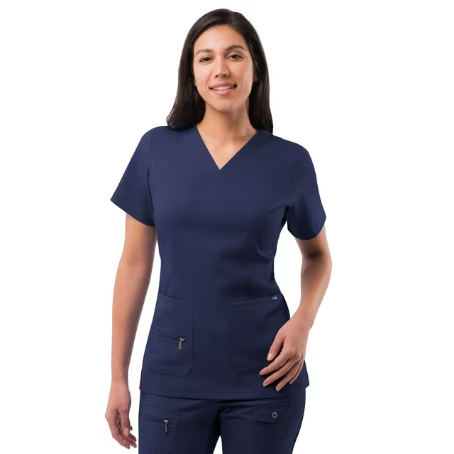 Blouse médicale Adar Pro à col en V surélevé