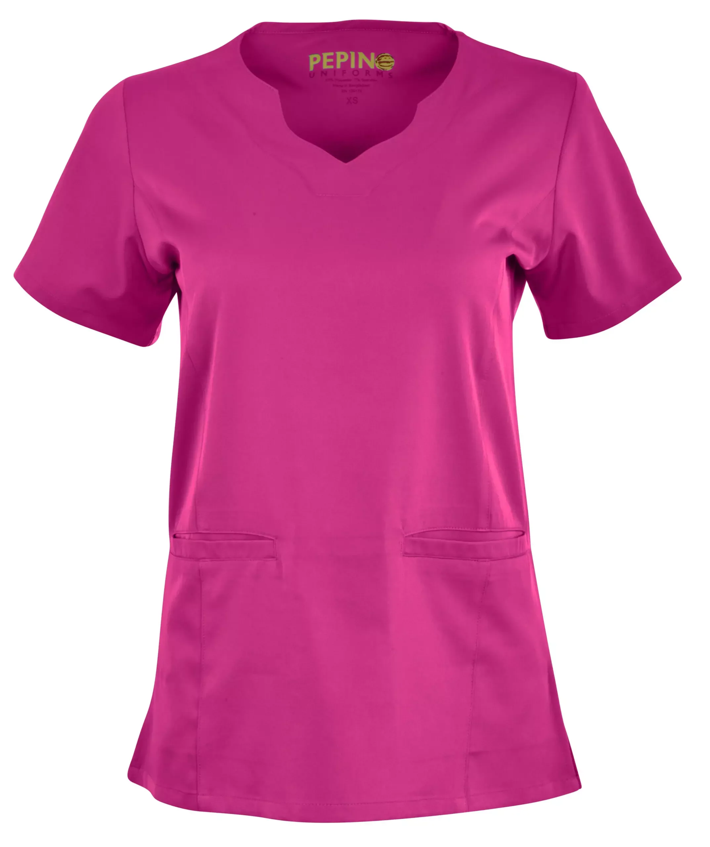 Pepino Uniforms Scallop Neck Top