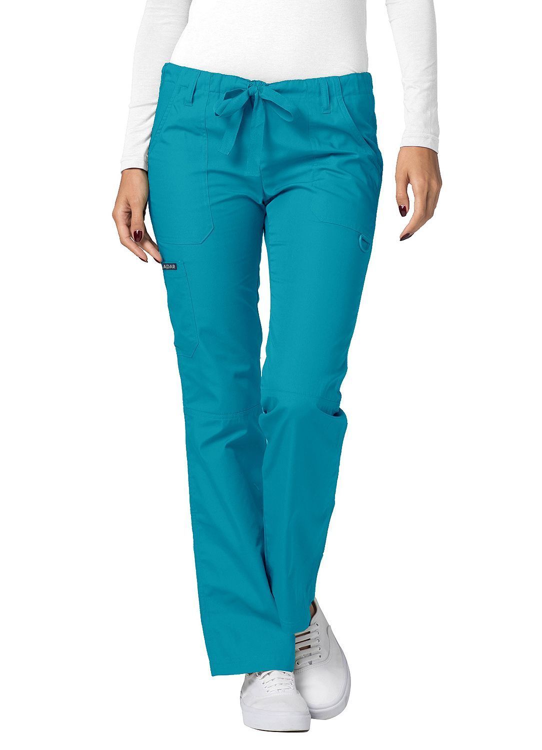 Pantalones médicos unisex pequeños con cordón y rodillas divididas Adar Universal