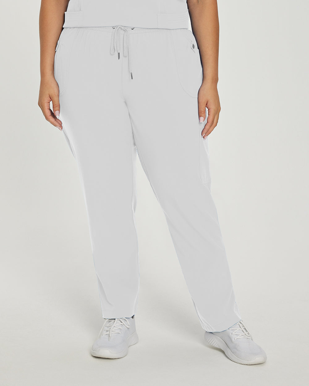 Marvella Elastic Waist Cargo Scrub Pants