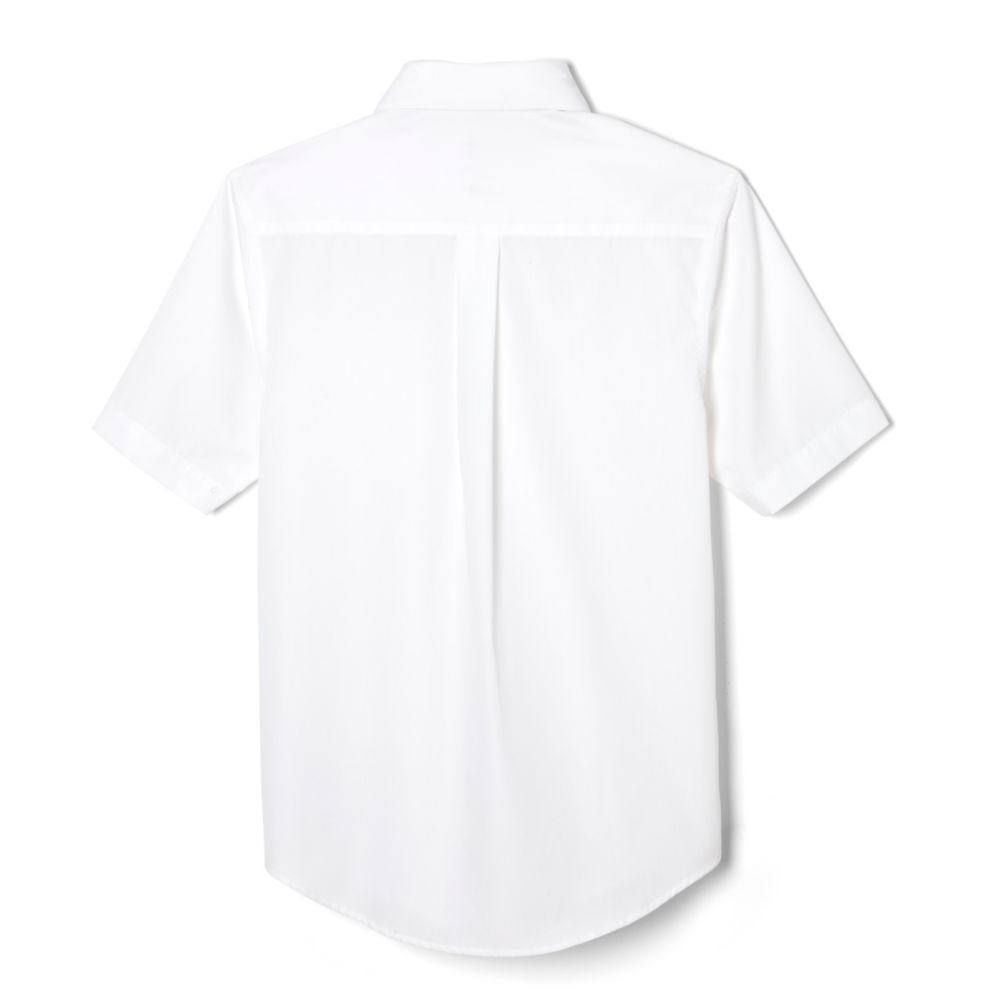 French Toast Mens Short Sleeve Poplin Dress Shirt