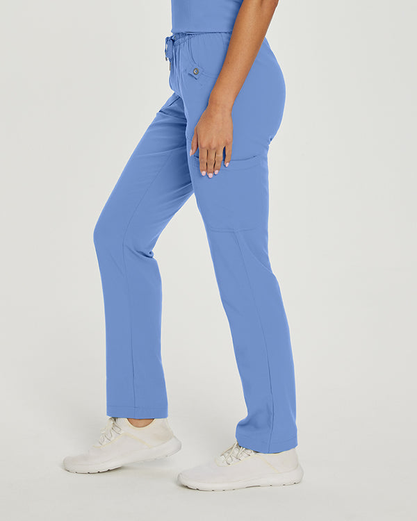 Marvella Elastic Waist Cargo Scrub Pants