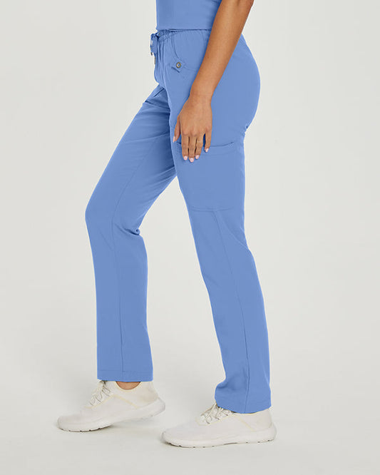 Pantalones de uniforme médico cargo Marvella con cintura elástica