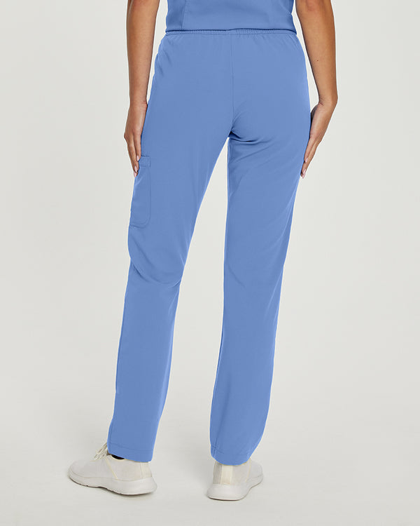 Marvella Elastic Waist Cargo Scrub Pants