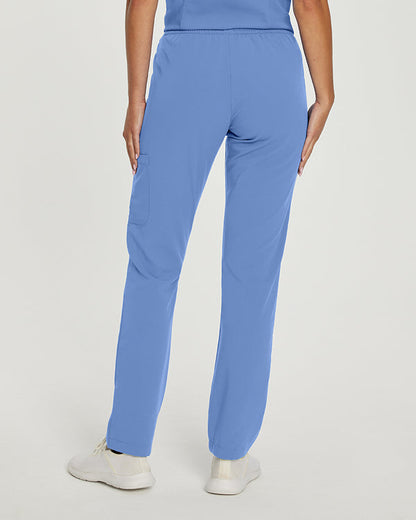 Marvella Elastic Waist Cargo Scrub Pants