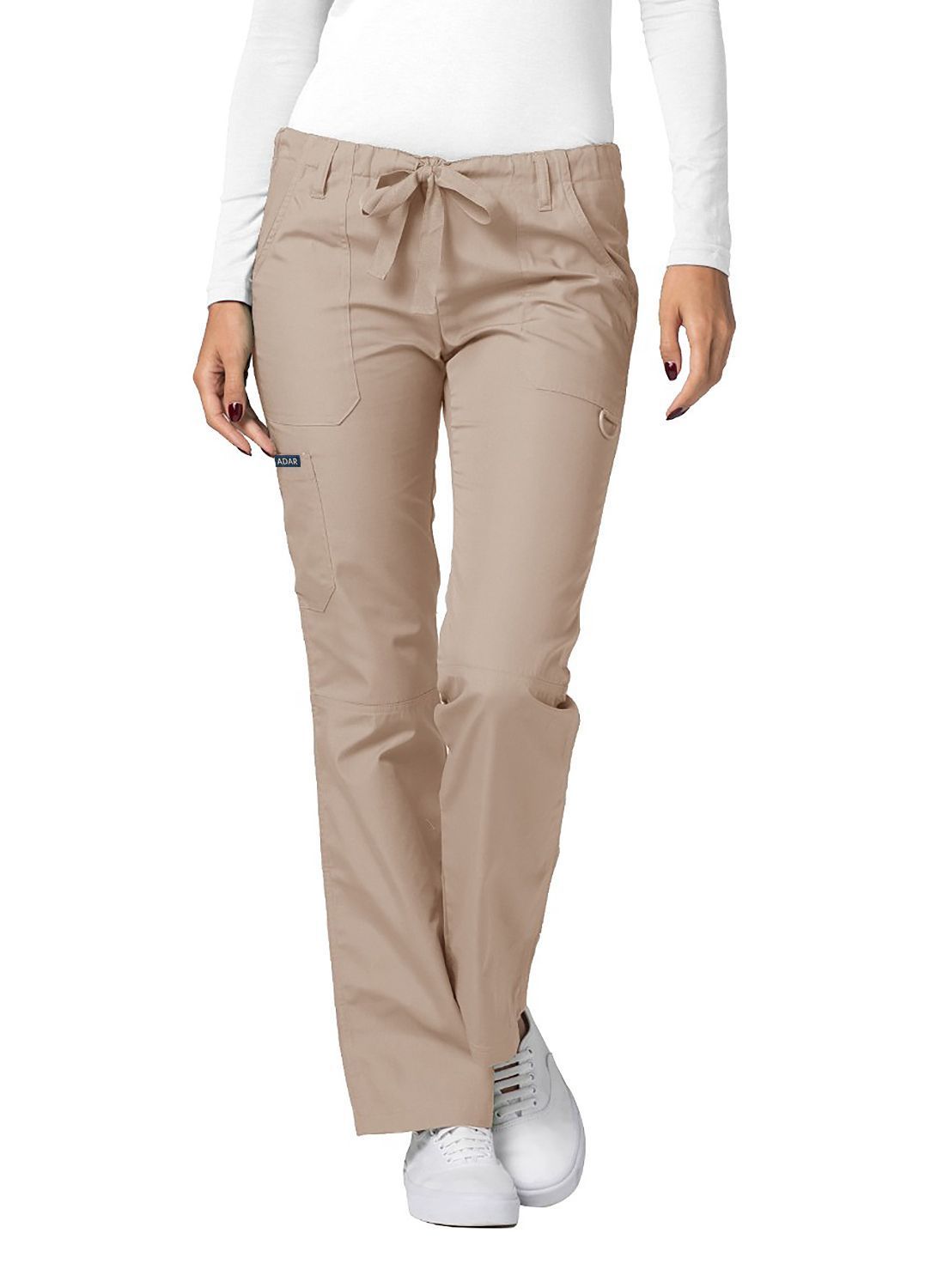 Pantalones unisex universales con cordón y rodillas divididas Adar