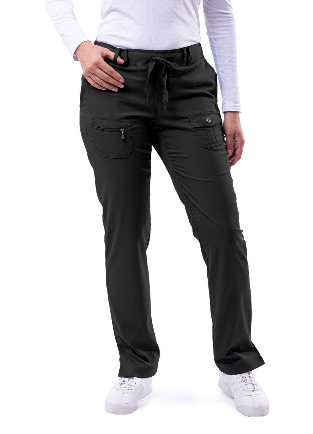 Adar Pro Petite Slim Fit 6-Pocket Scrub Pants