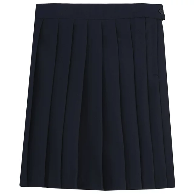 French Toast Girls Adjustable Waist Mid Length Pleated Skirt