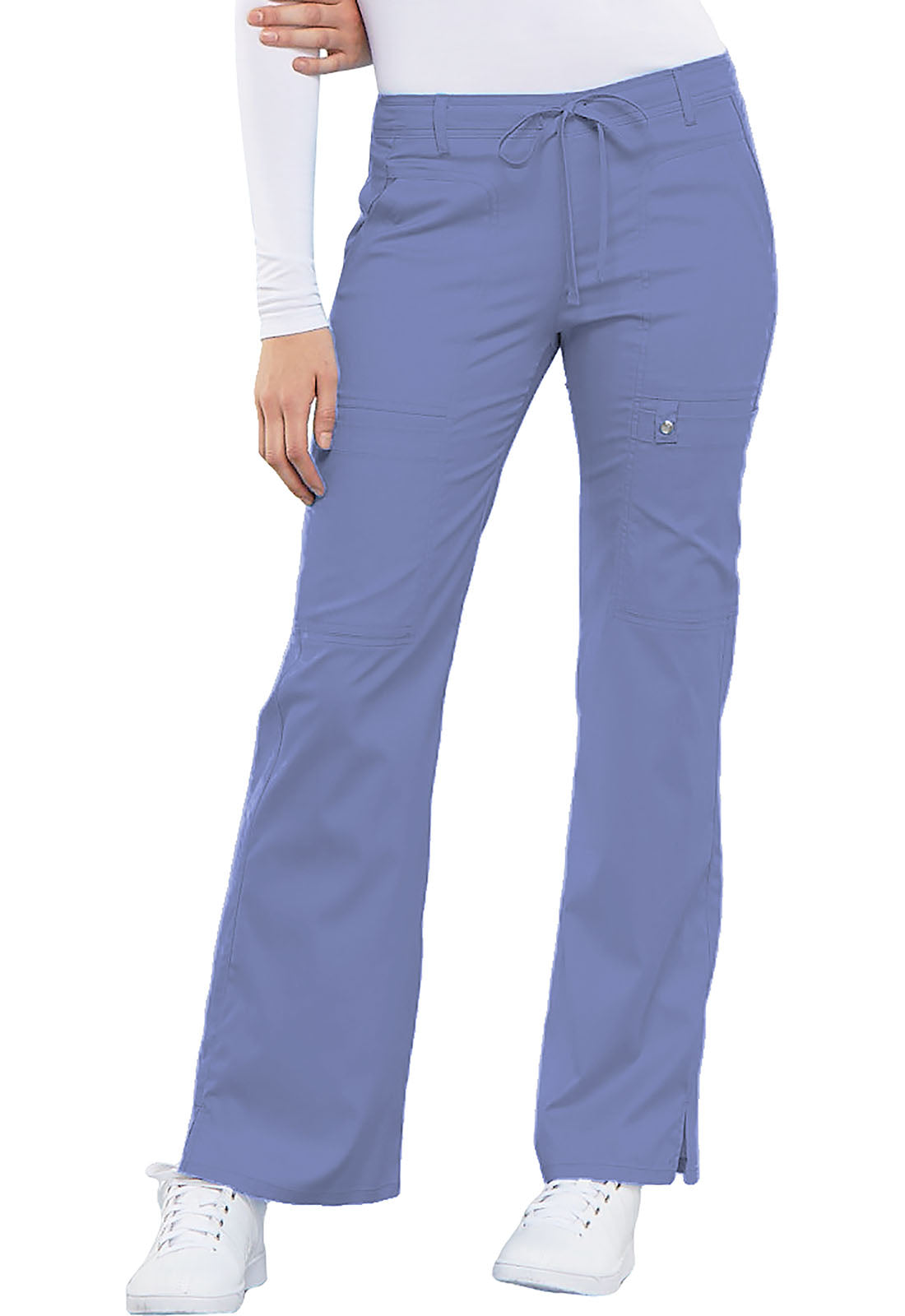 Cherokee LUXE Jr. Fit Low-Rise Drawstring Cargo Scrub Pants