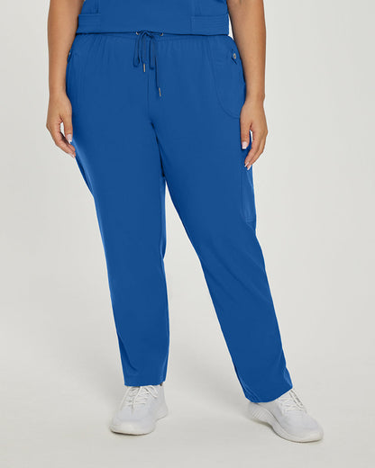 Marvella Elastic Waist Cargo Scrub Pants