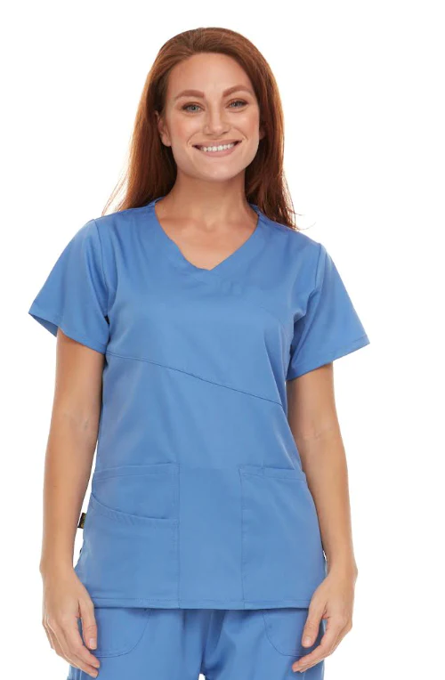 Blusa quirúrgica de cuello alto de Pepino Uniforms