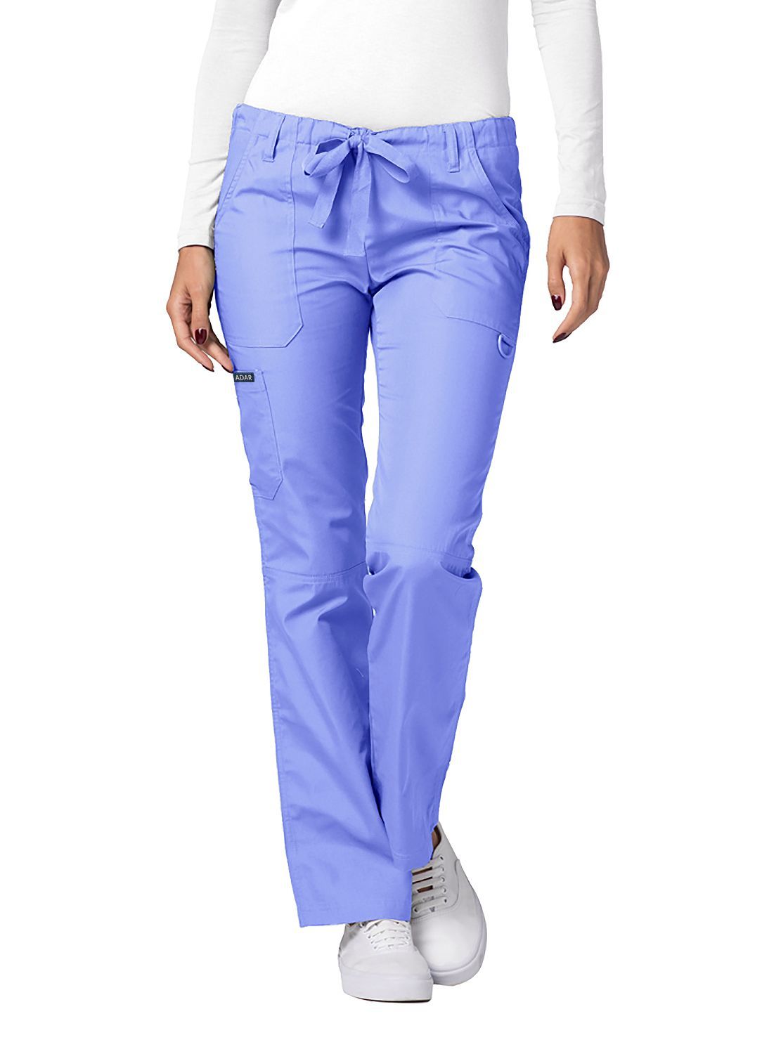 Pantalones médicos unisex pequeños con cordón y rodillas divididas Adar Universal
