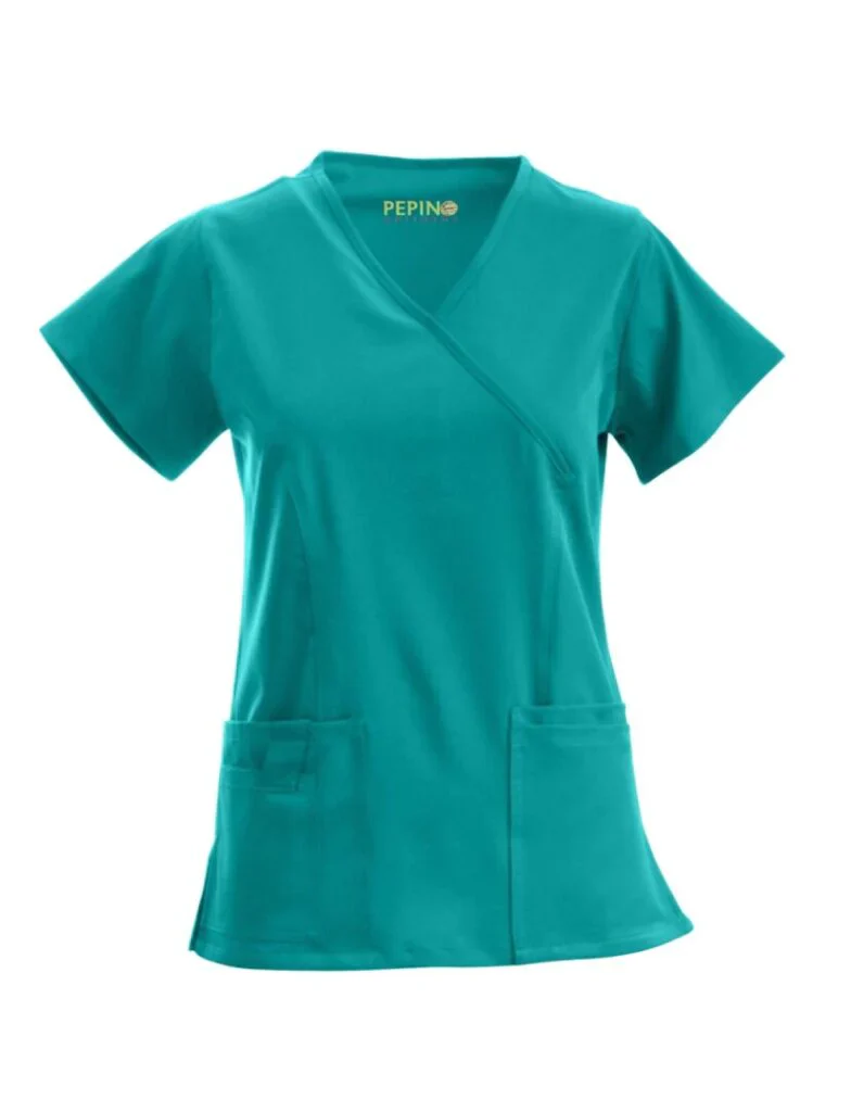 Pepino Uniforms Mock Neck Scrub Top