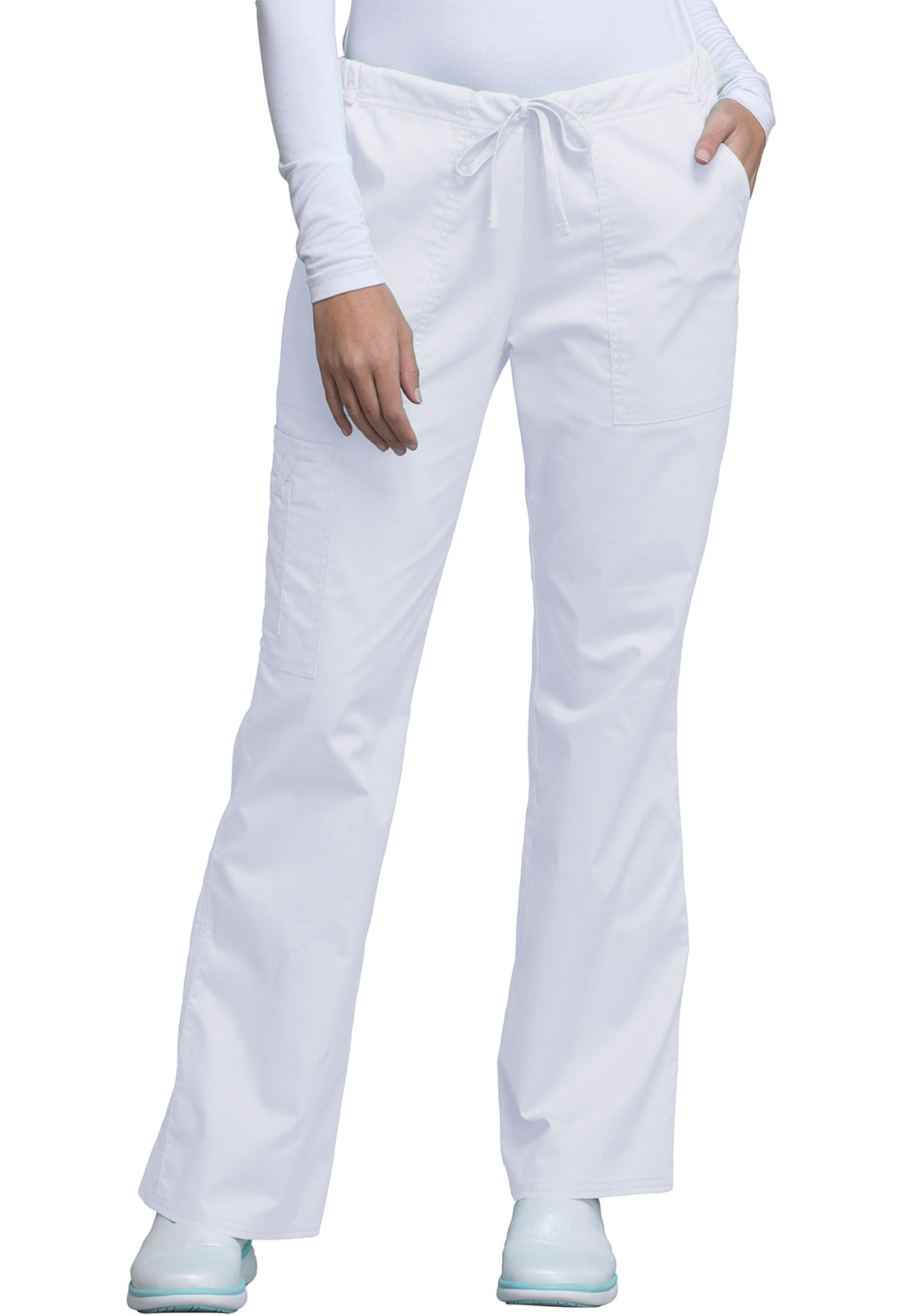 Pantalones quirúrgicos Cherokee Workwear Core Stretch Tall con cordón ajustable en liquidación