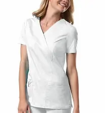 Cherokee Workwear Core Stretch Mock Wrap Scrub Top