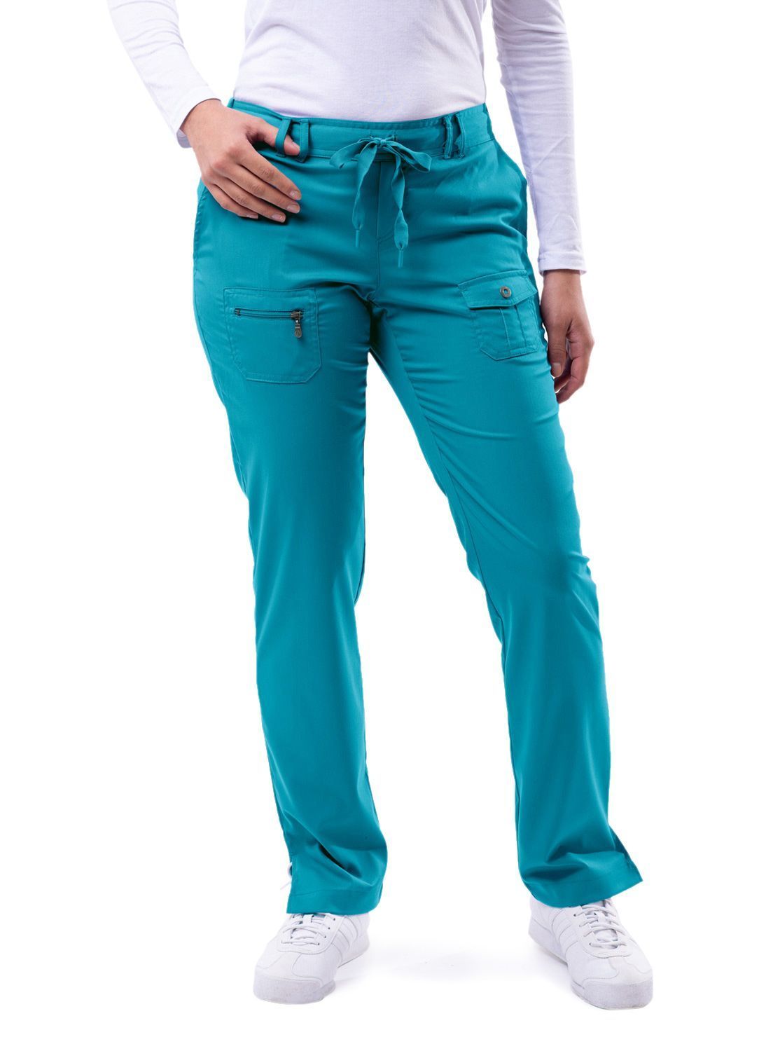 Adar Pro Slim Fit 6-Pocket Scrub Pants