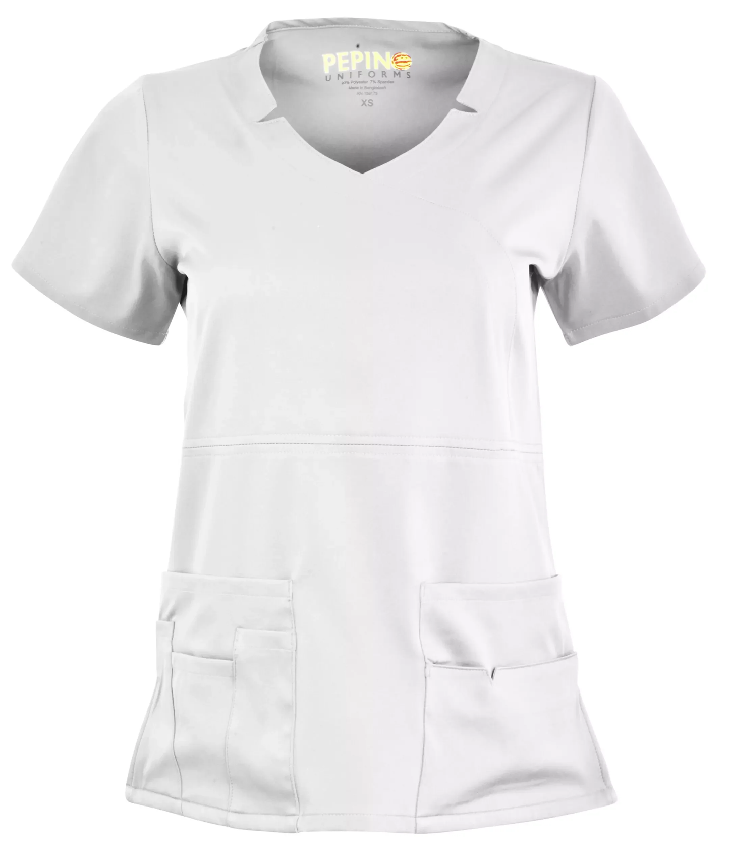 Pepino Uniforms Notch Neck Top